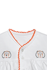 Southern Saturday SS208 White Hound Dog Diaper Set