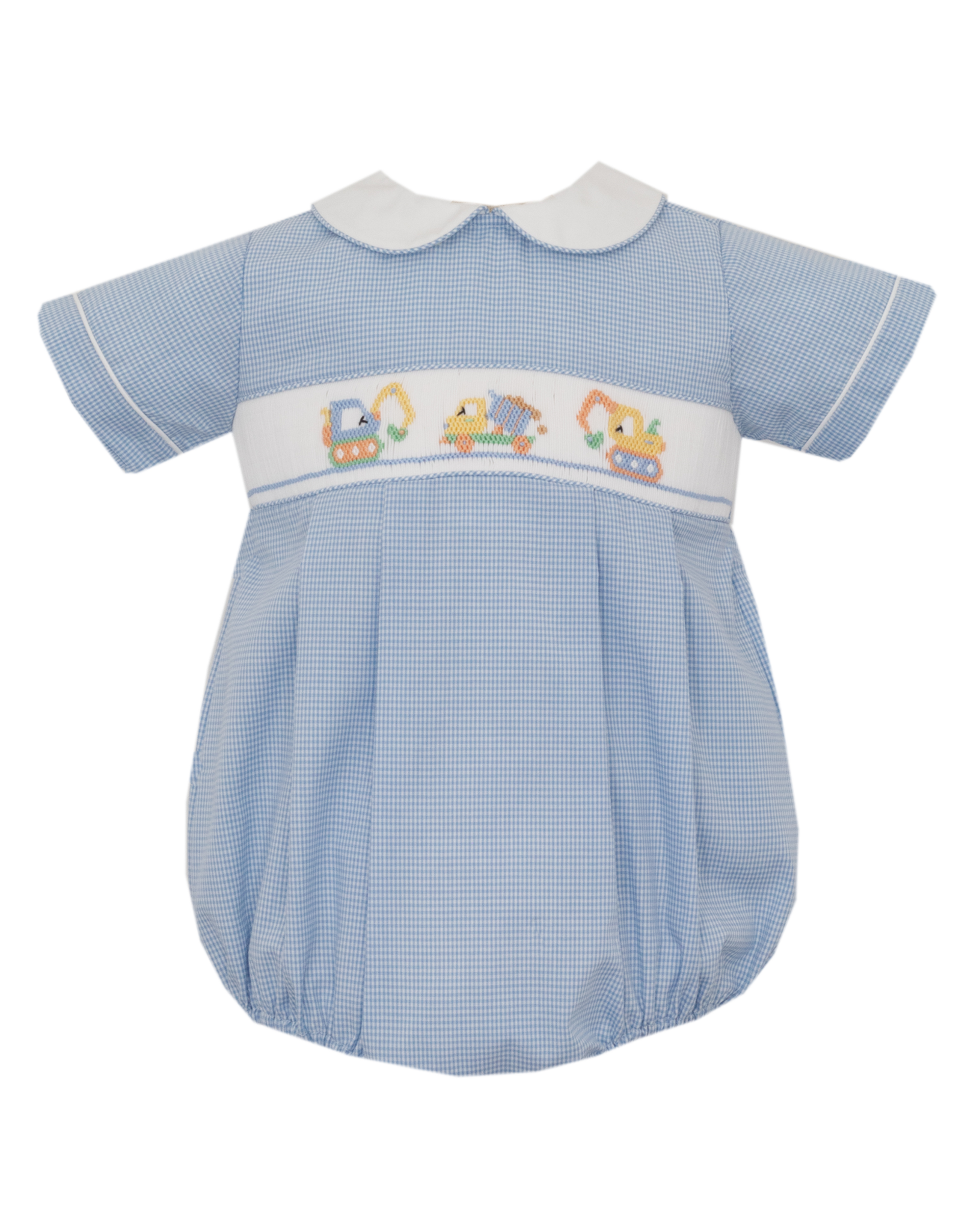 Petit Bebe 131BB Trucks Smocked Bubble