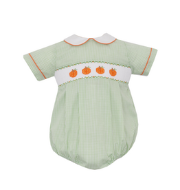 Petit Bebe Pumpkin Smocked Bubble