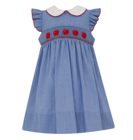 Petit Bebe Apples Smocked Dress w/Collar
