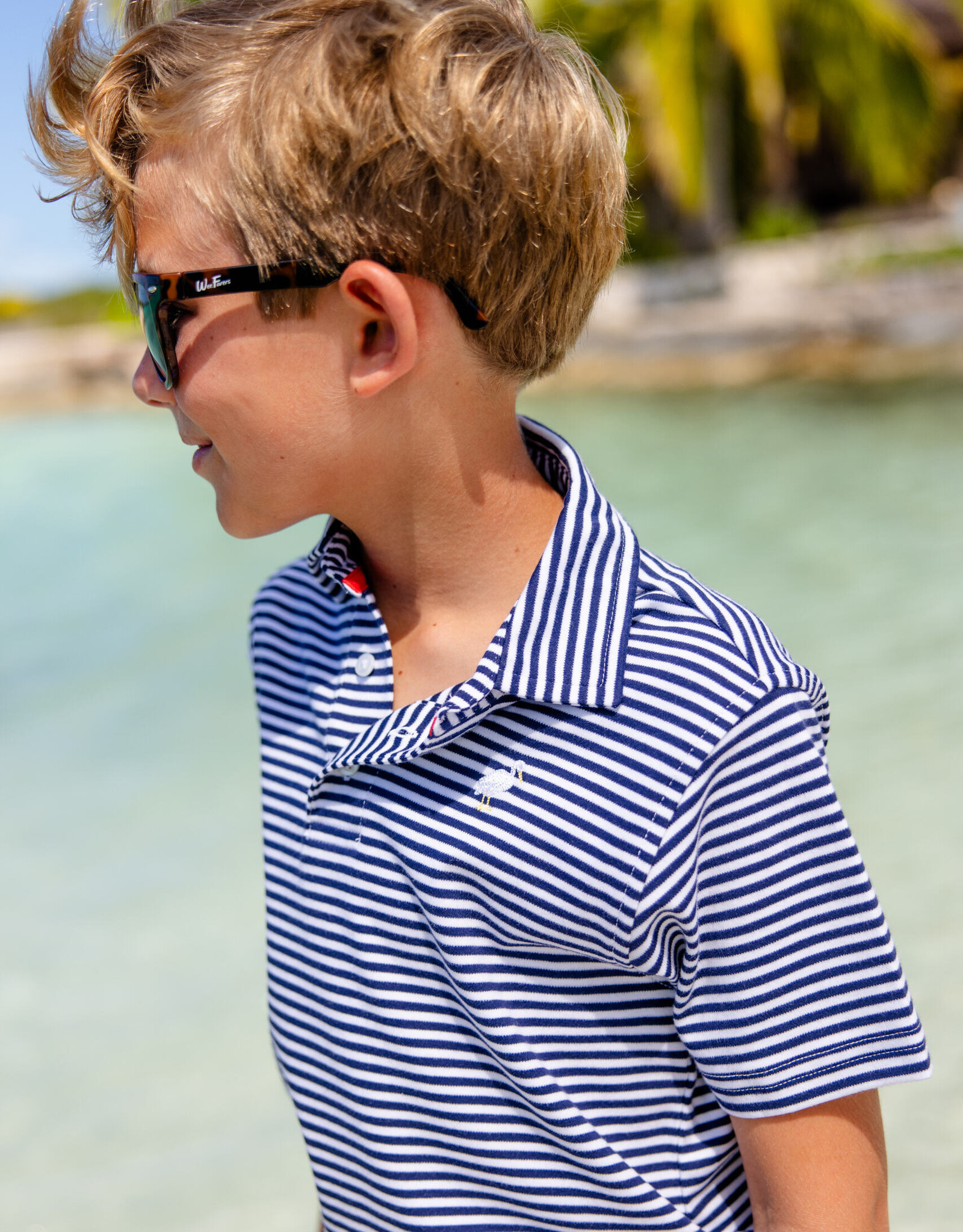 TBBC Prim Proper Polo Nantucket Navy Stripe