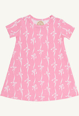 TBBC SS Polly Play Dress Bell Court Bows Hampton Hot Pink