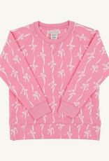 TBBC Cassidy Crewneck Bell Court Bows Hampton Hot Pink