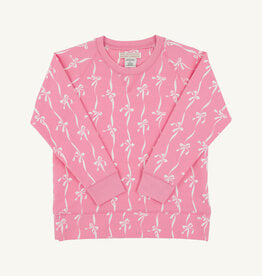 TBBC Cassidy Crewneck Bell Court Bows Hampton Hot Pink