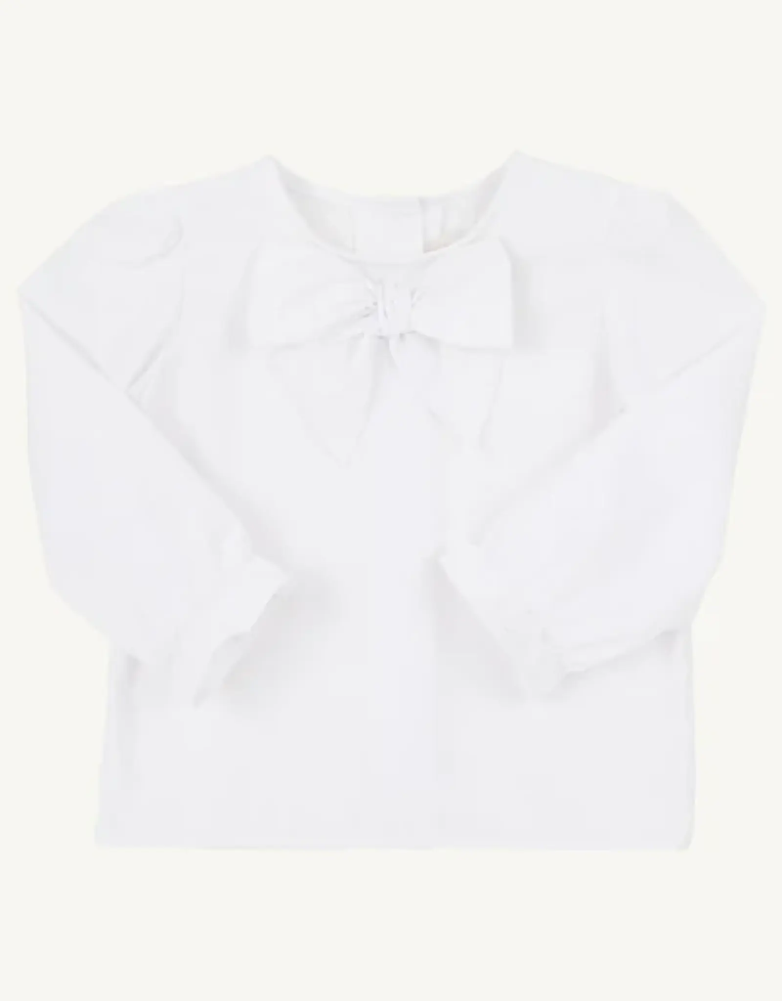 TBBC Beatrice Bow Blouse Worth Ave White