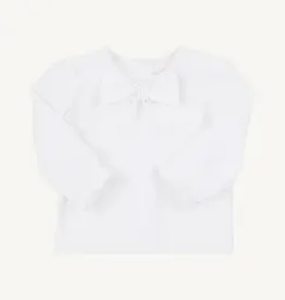 TBBC Beatrice Bow Blouse Worth Ave White