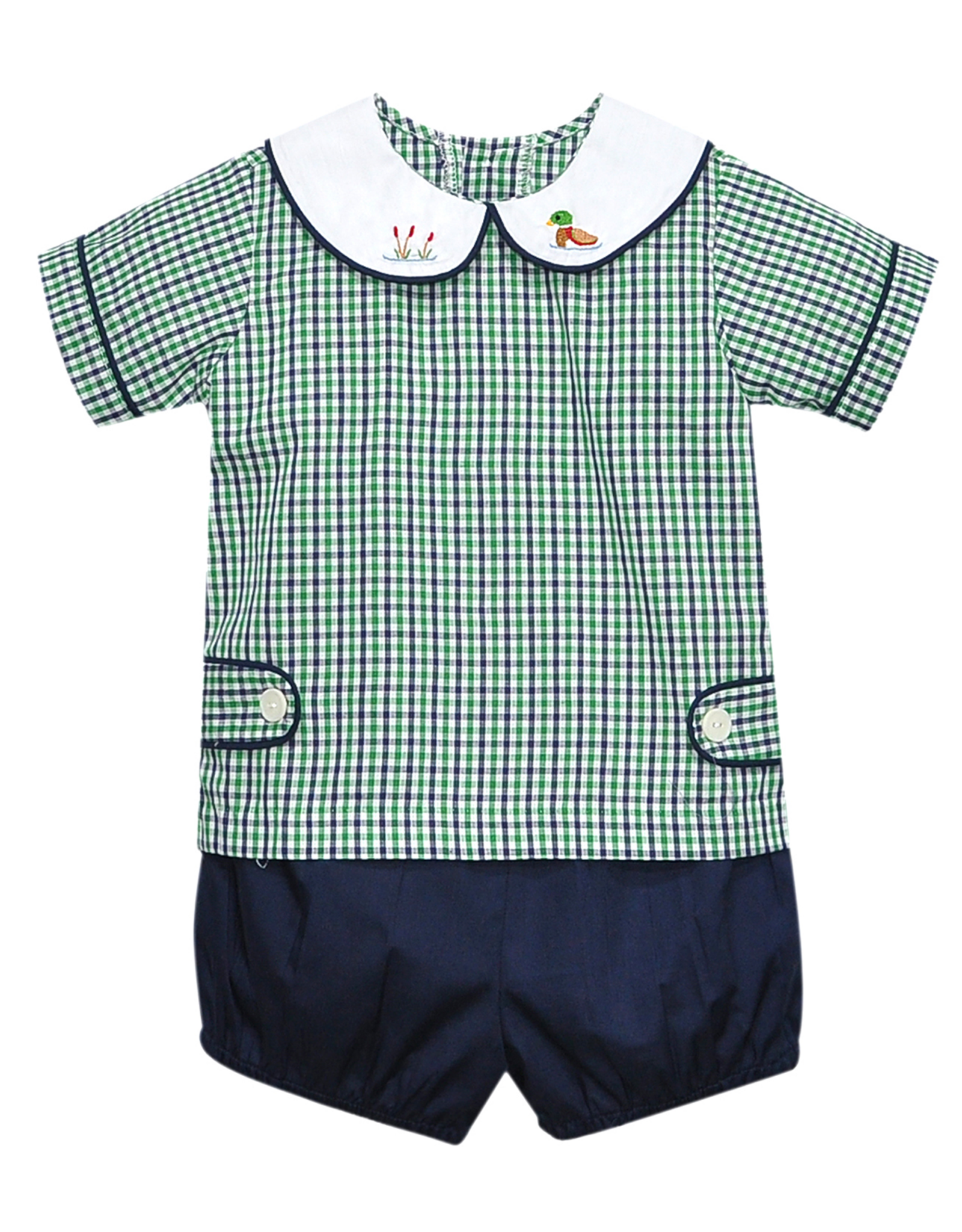 Remember Nguyen 2016SS Navy Plaid Duck Short Set