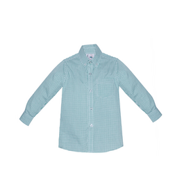 Remember Nguyen Button Down Shirt Green Square Check