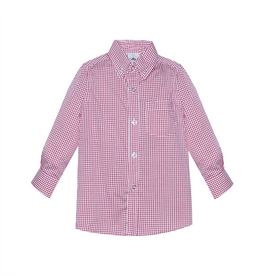 Remember Nguyen Button Down Shirt Red Square Check