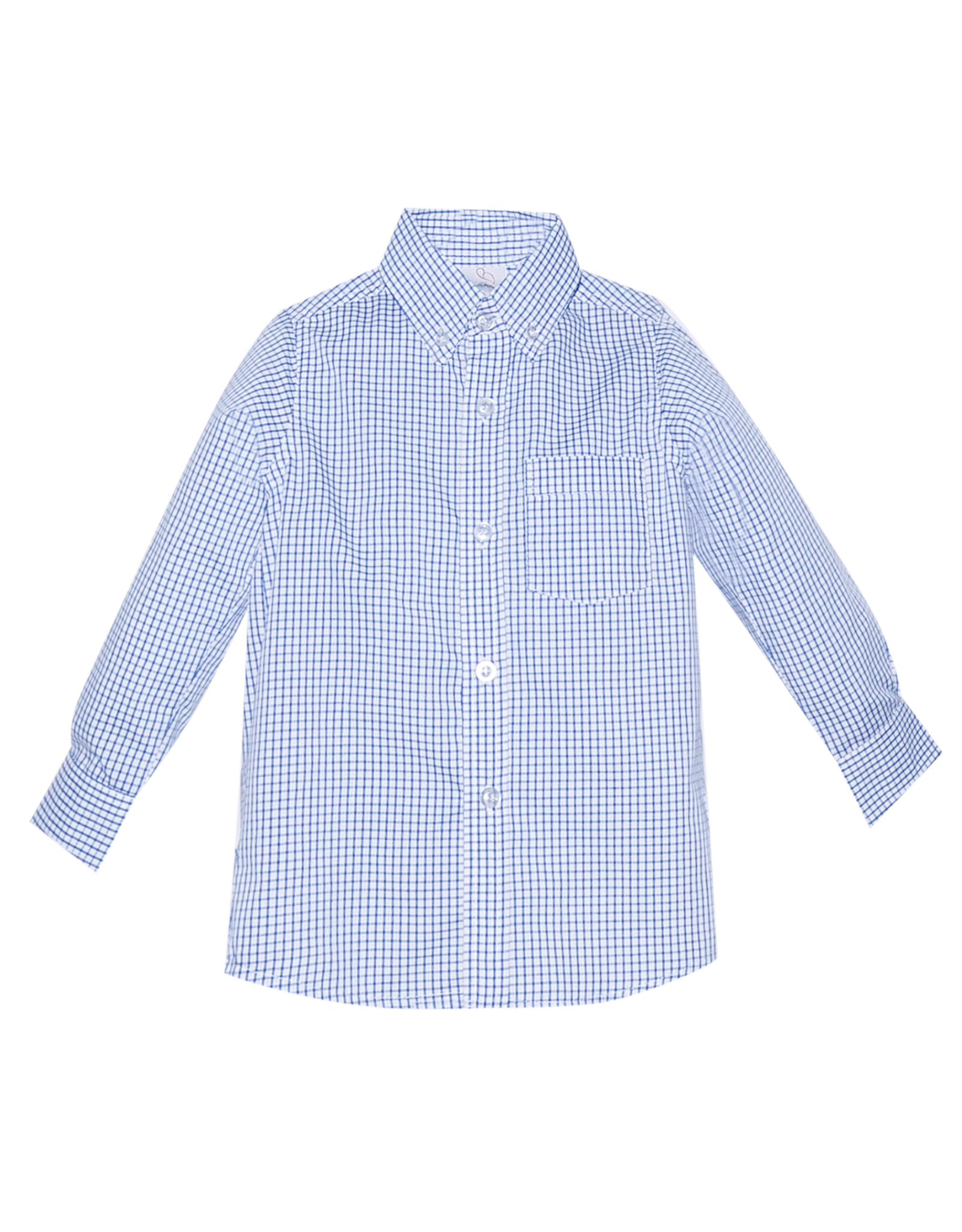 Remember Nguyen ABSHT Button Down Shirt Royal Blue Square Check