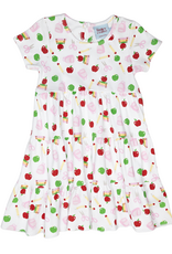 The Smiley Crab SCF26 Back to School Print Tiered Dress