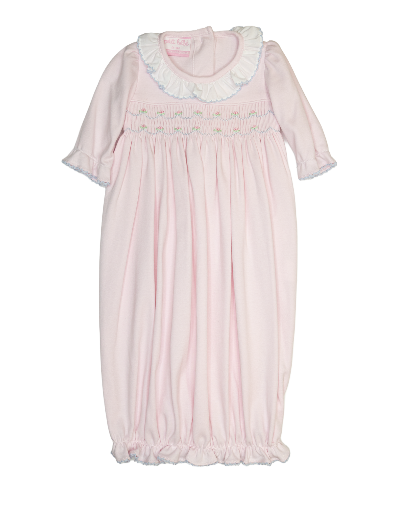 Petit Bebe 401SAG Ellie Pink Smocked Sack