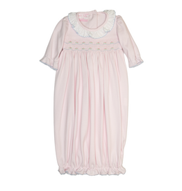 Petit Bebe Ellie Pink Smocked Sack