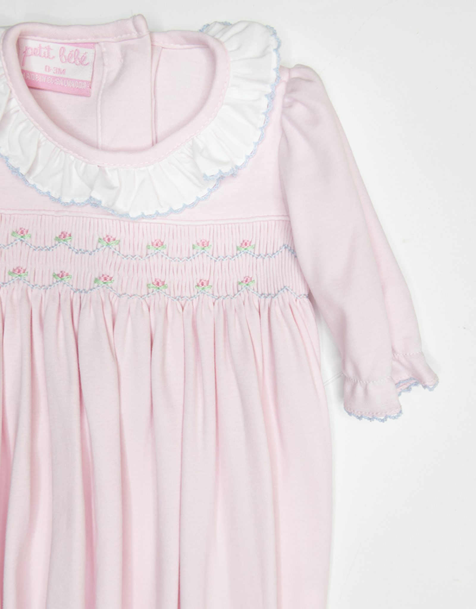 Petit Bebe 401SAG Ellie Pink Smocked Sack