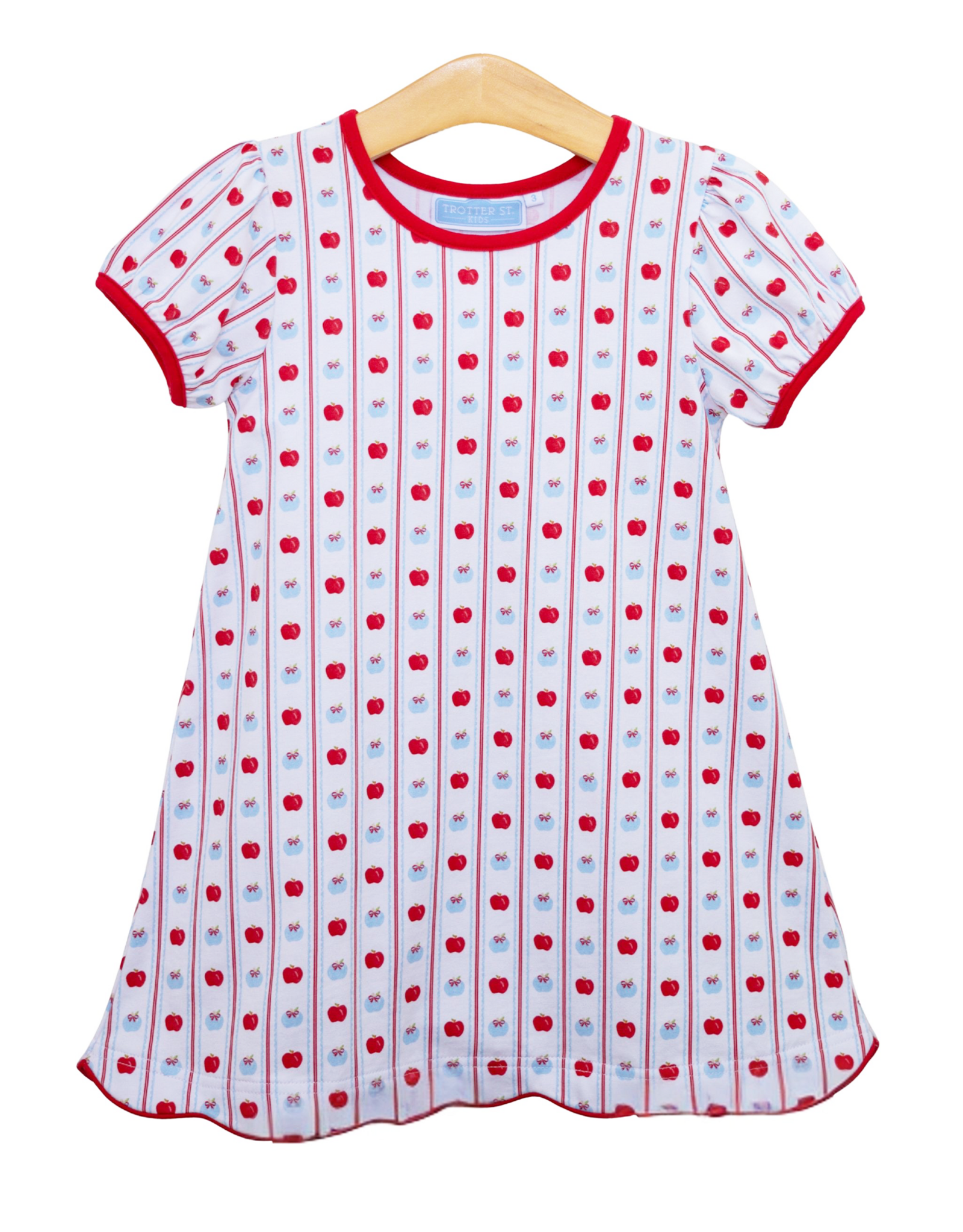 Trotter Street Kids TSF26 Apple Print Dress