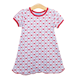 Trotter Street Kids Apple Print Dress