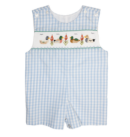 Lulu Bebe Pete Mallard Smocked Shortall