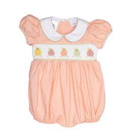 Lulu Bebe Rosie Pumpkin Smocked Bubble