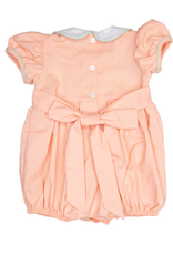 Lulu Bebe LBF26  Rosie Pumpkin Smocked Bubble