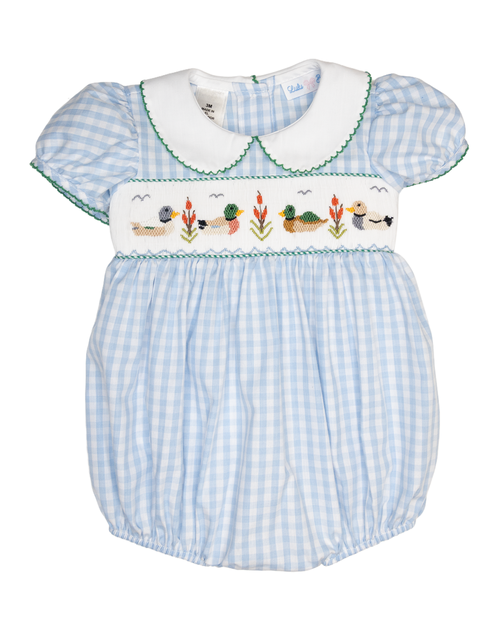 Lulu Bebe LBF26  Rosie Mallard Smocked Bubble