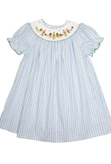 Lulu Bebe LBF26 Emma Mallard Smocked Bishop Dress