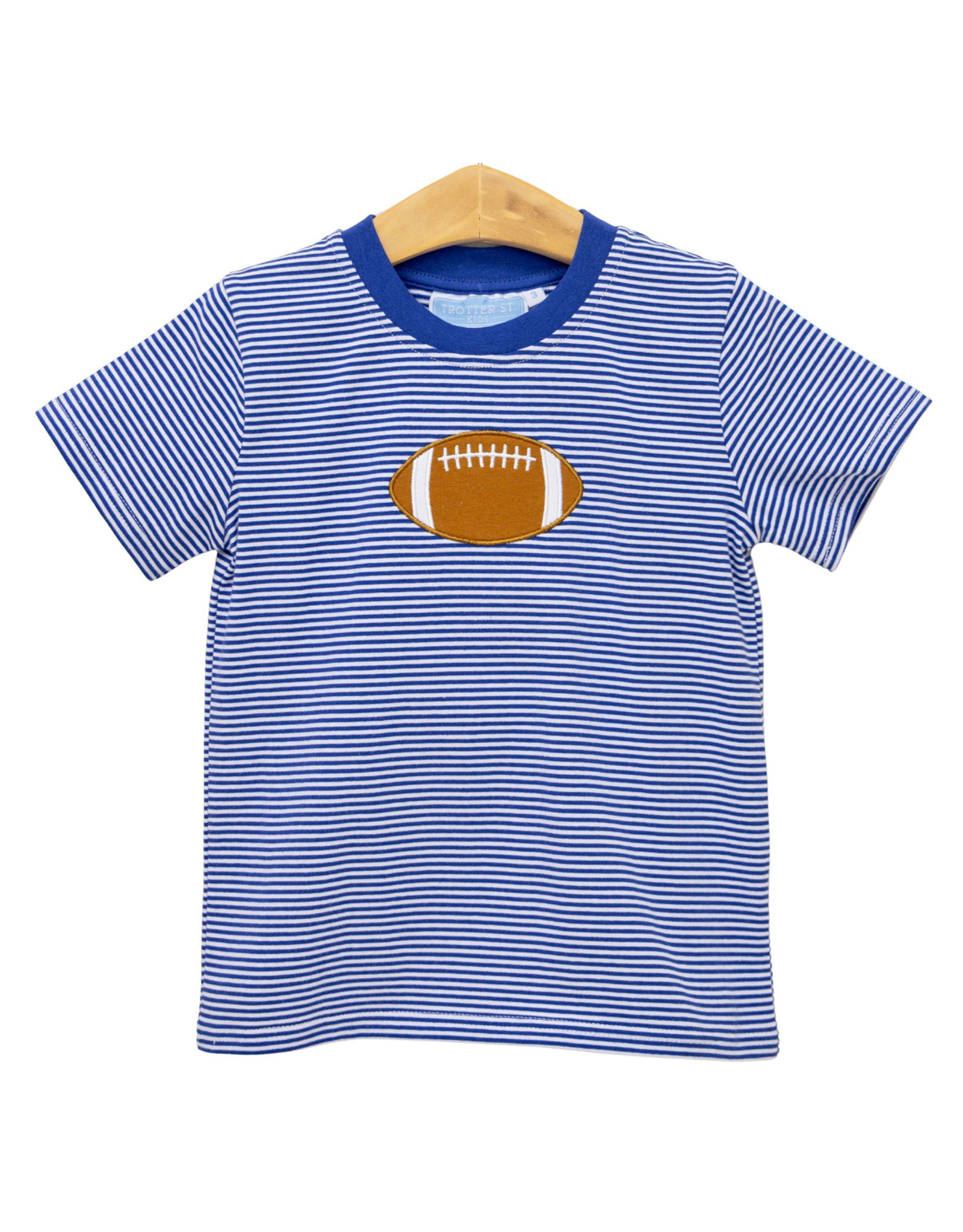 Trotter Street Kids TSF26 Football Shirt Royal Blue Stripe