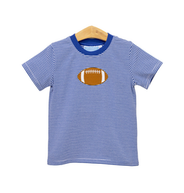 Trotter Street Kids Football Shirt Royal Blue Stripe