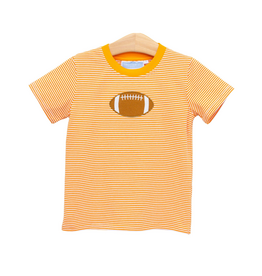 Trotter Street Kids Football Shirt Orange Stripe