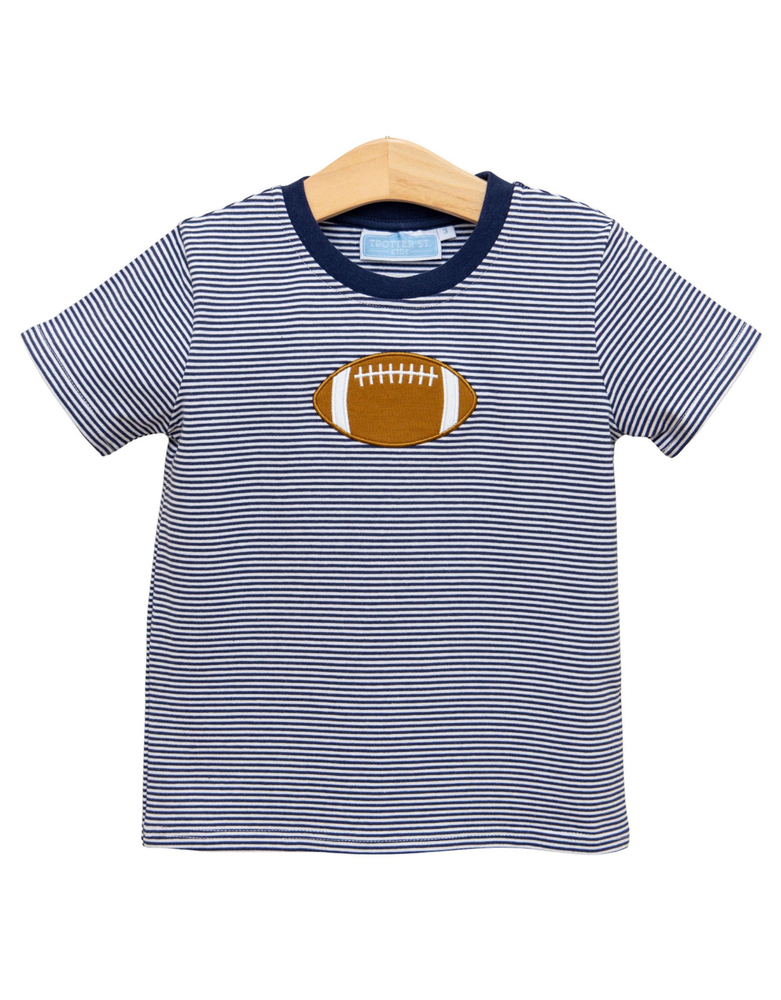 Trotter Street Kids TSF26 Football Shirt Navy Blue Stripe