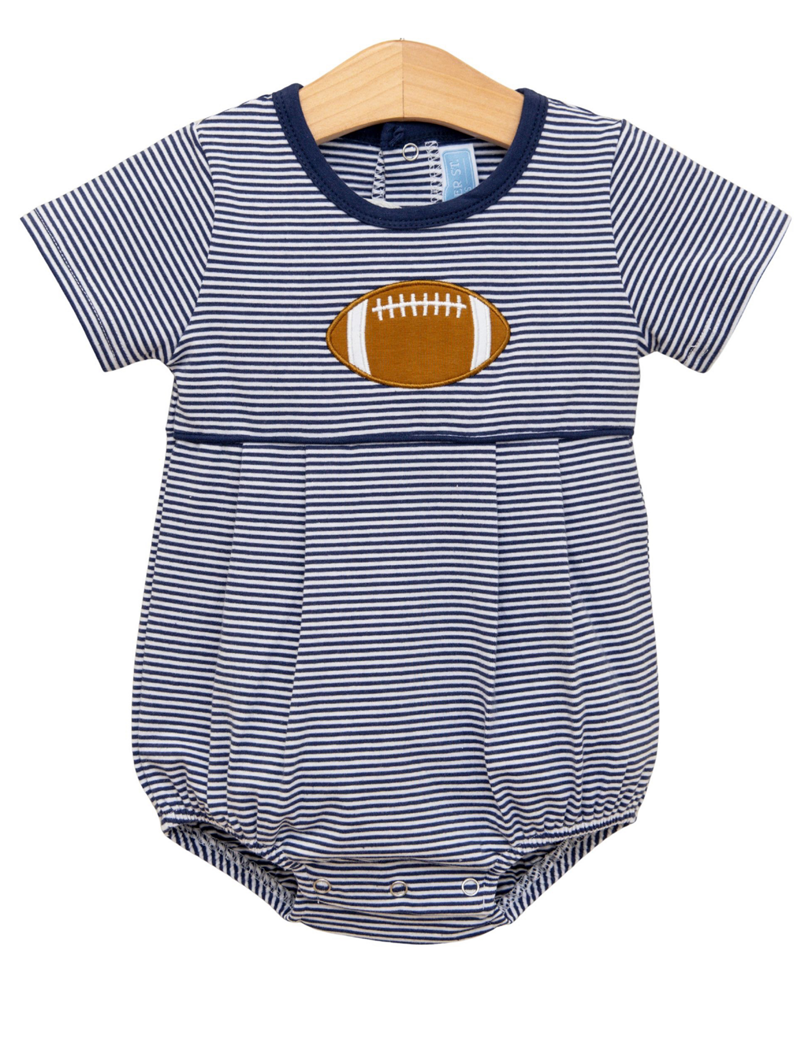 Trotter Street Kids TSF26 Football Bubble Navy Blue Stripe