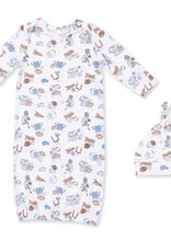 Angel Dear ADF26 Lap Shoulder Gown & Hat Football Nursery