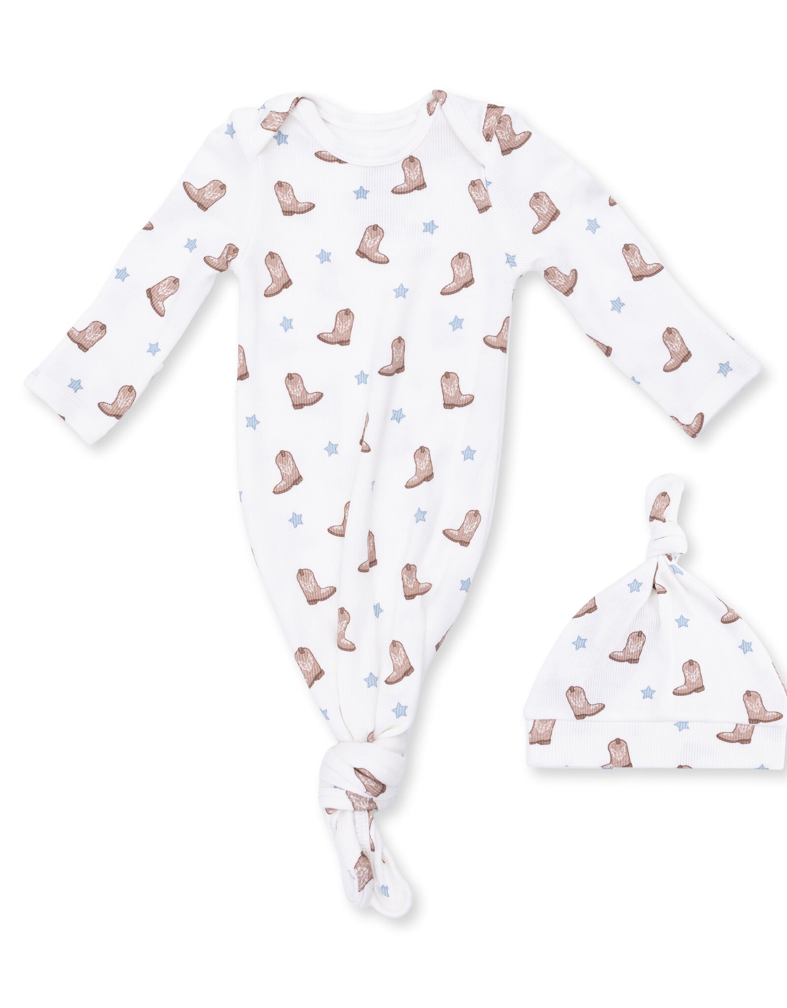 Angel Dear ADF26 Knotted Gown & Hat Mini Cowboy Boots