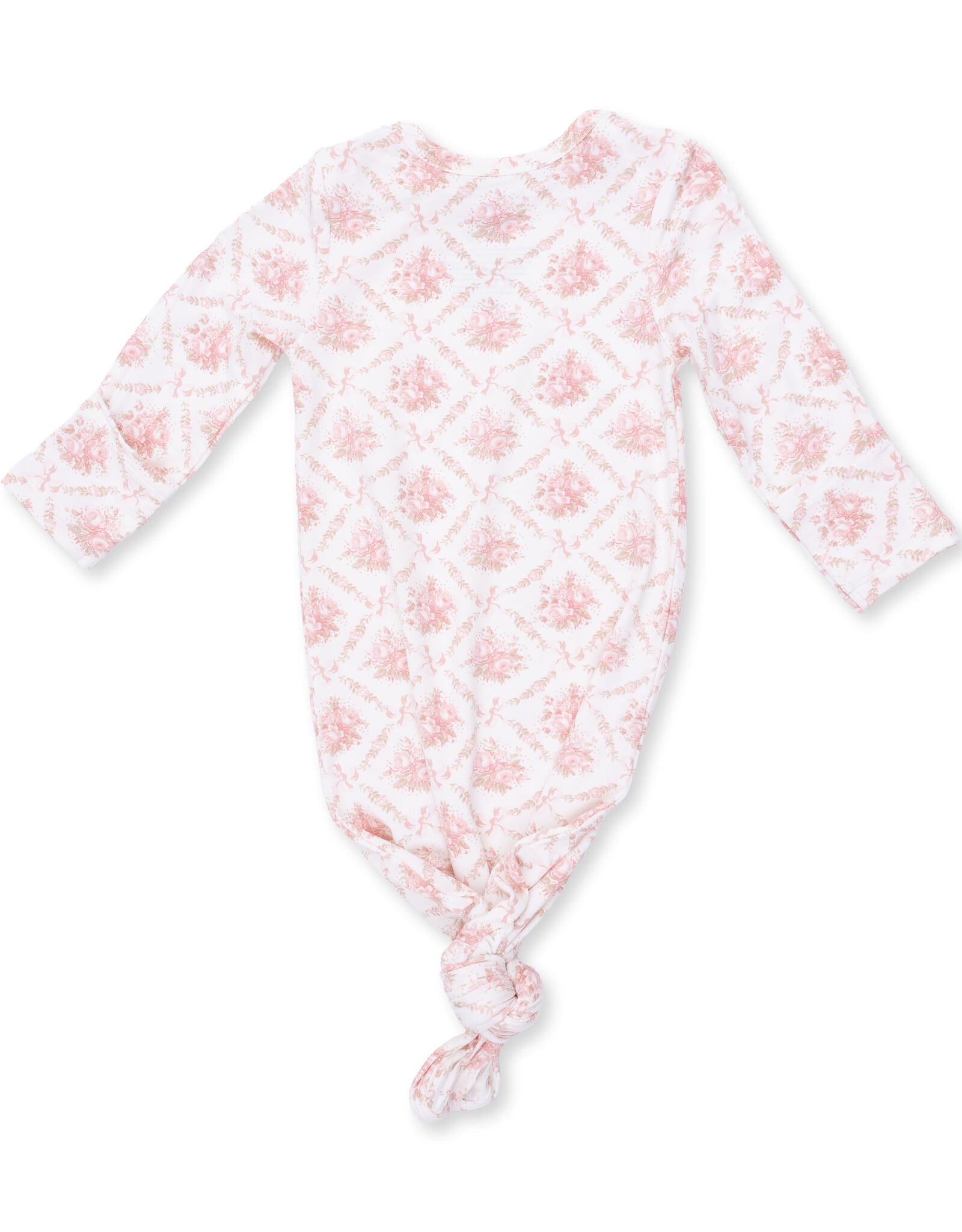 Angel Dear ADF26 Knotted Gown and Headband Rose Bow Lattice