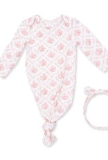Angel Dear ADF26 Knotted Gown and Headband Rose Bow Lattice