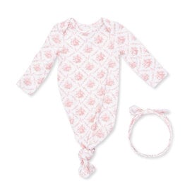 Angel Dear Knotted Gown and Headband Rose Bow Lattice