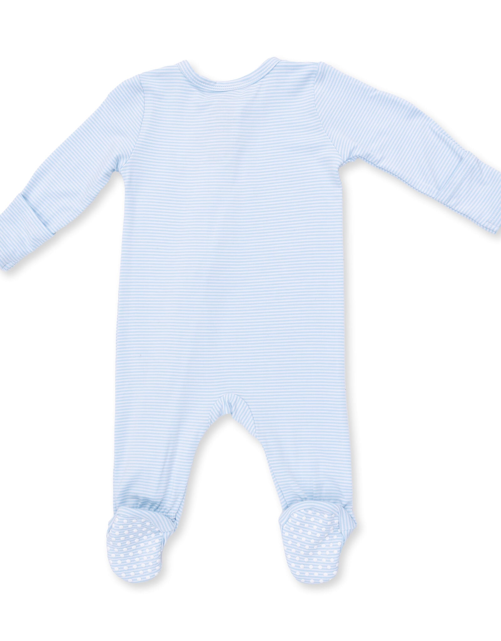 Angel Dear ADF26 2 Way Zipper Footie Football Blue Stripe