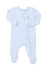 Angel Dear ADF26 2 Way Zipper Footie Football Blue Stripe