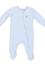 Angel Dear ADF26 2 Way Zipper Footie Football Blue Stripe