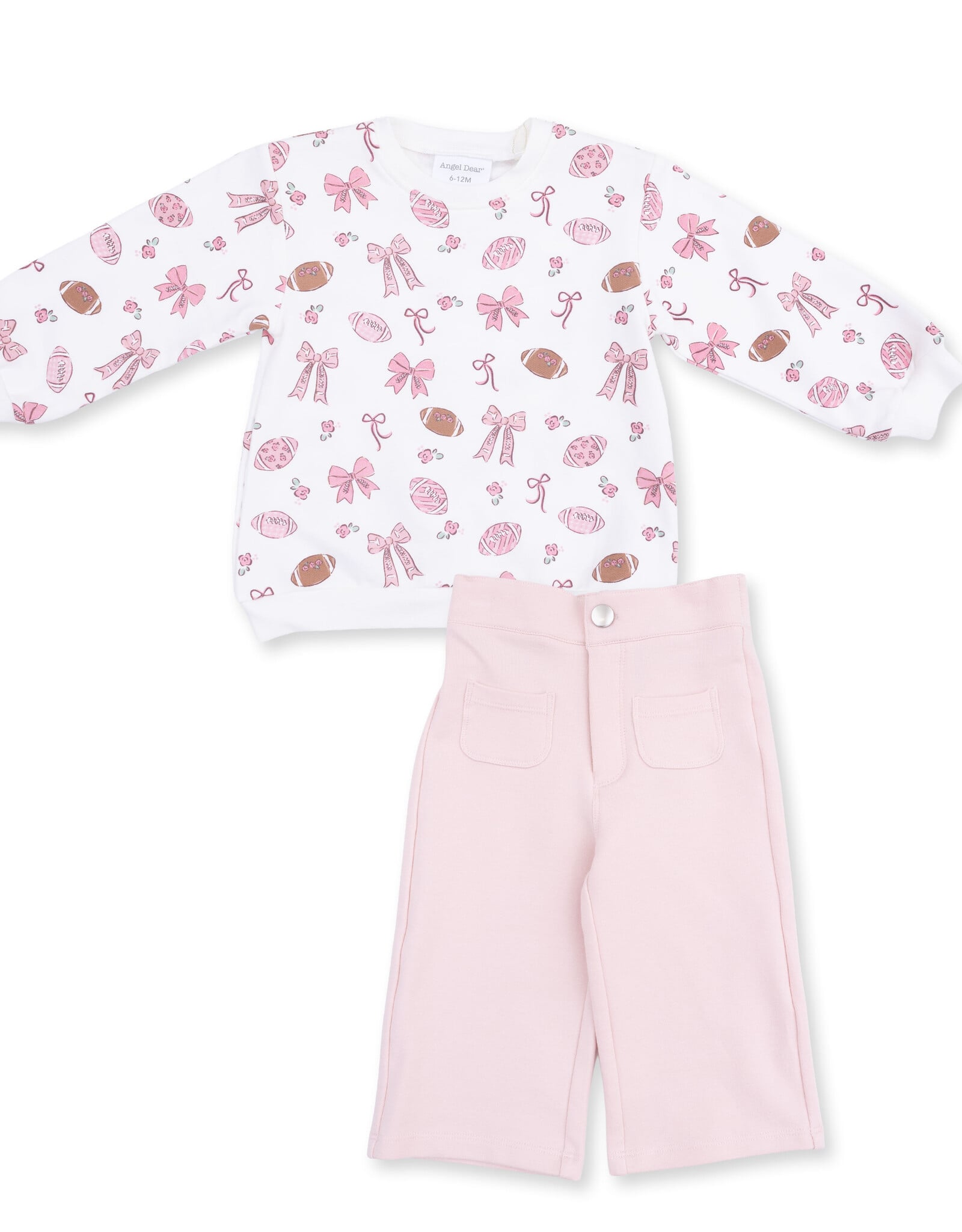 Angel Dear ADF26 Footballs & Bows Sweatshirt/Pant