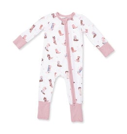 Angel Dear 2 Way Zipper Romper Buckarette Boots