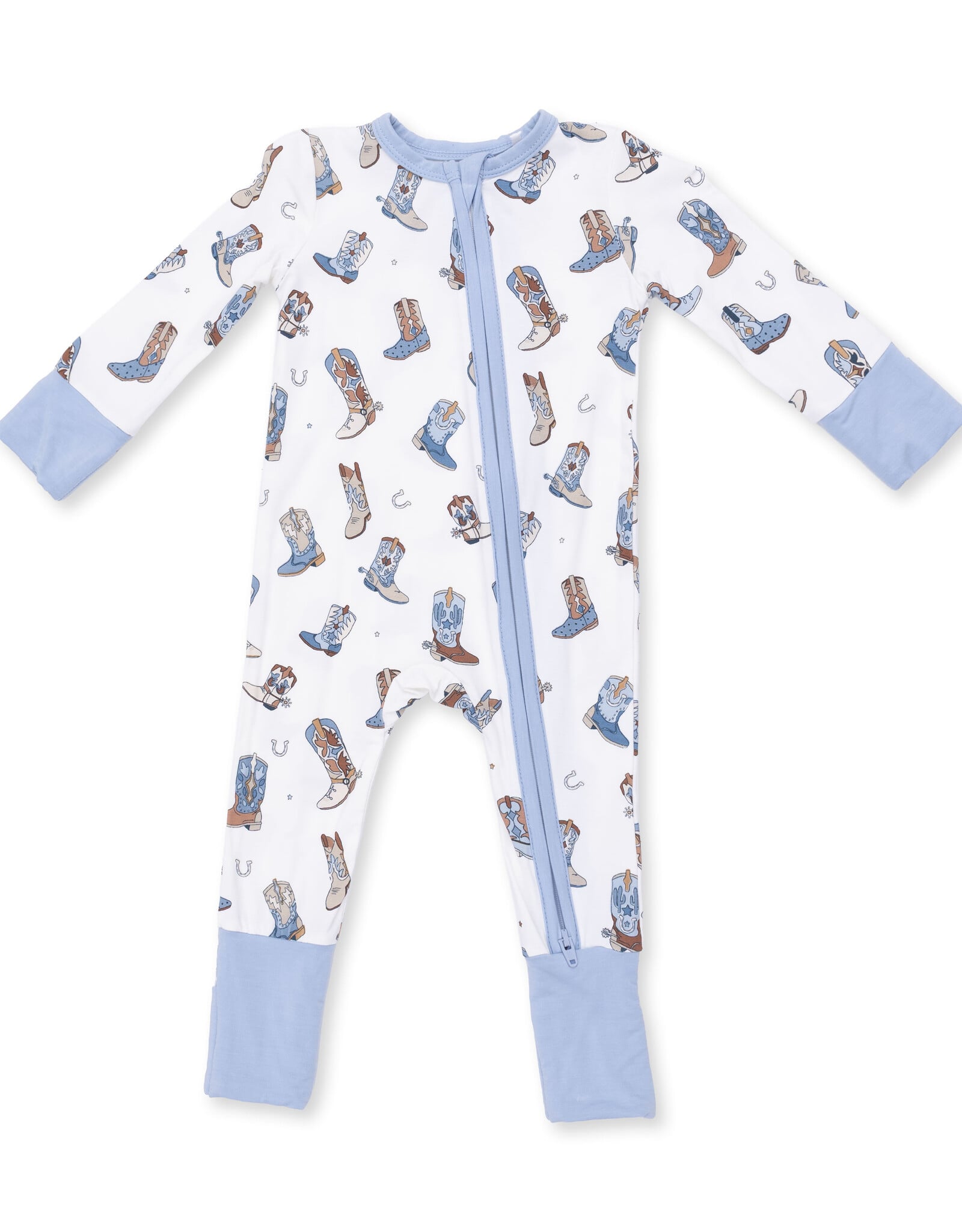 Angel Dear ADF26 2 Way Zipper Romper Buckaroo Boots
