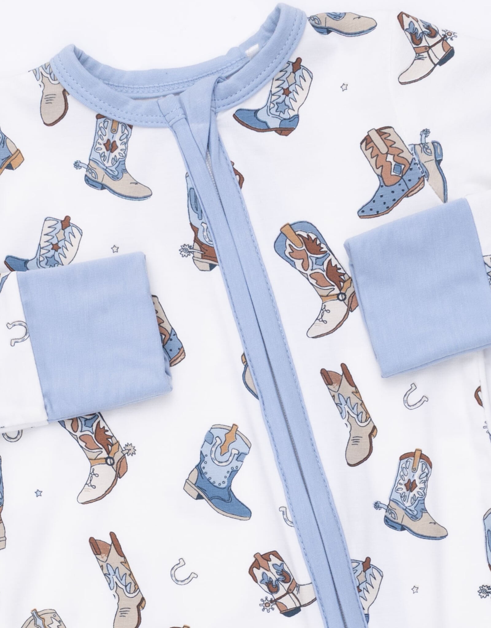 Angel Dear ADF26 2 Way Zipper Romper Buckaroo Boots