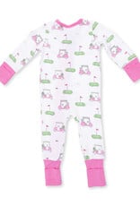 Angel Dear ADF26 2 Way Zipper Romper Golf Carts PINK