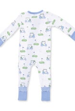 Angel Dear ADF26 2 Way Zipper Romper Golf Carts BLUE