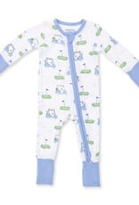 Angel Dear ADF26 2 Way Zipper Romper Golf Carts BLUE