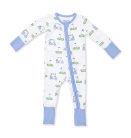 Angel Dear 2 Way Zipper Romper Golf Carts BLUE