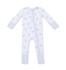 Angel Dear 2 Way Zipper Romper Airplane Stripe