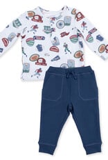 Angel Dear ADF26 Football Patches Henley Jogger