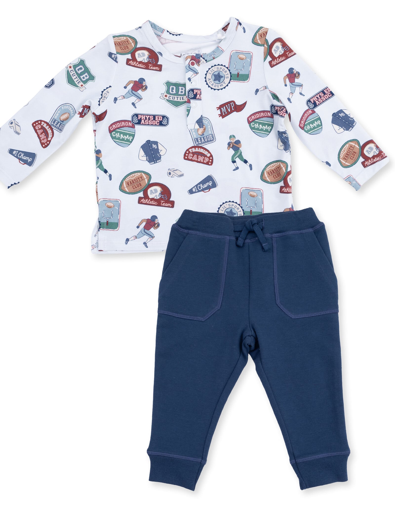 Angel Dear ADF26 Football Patches Henley Jogger