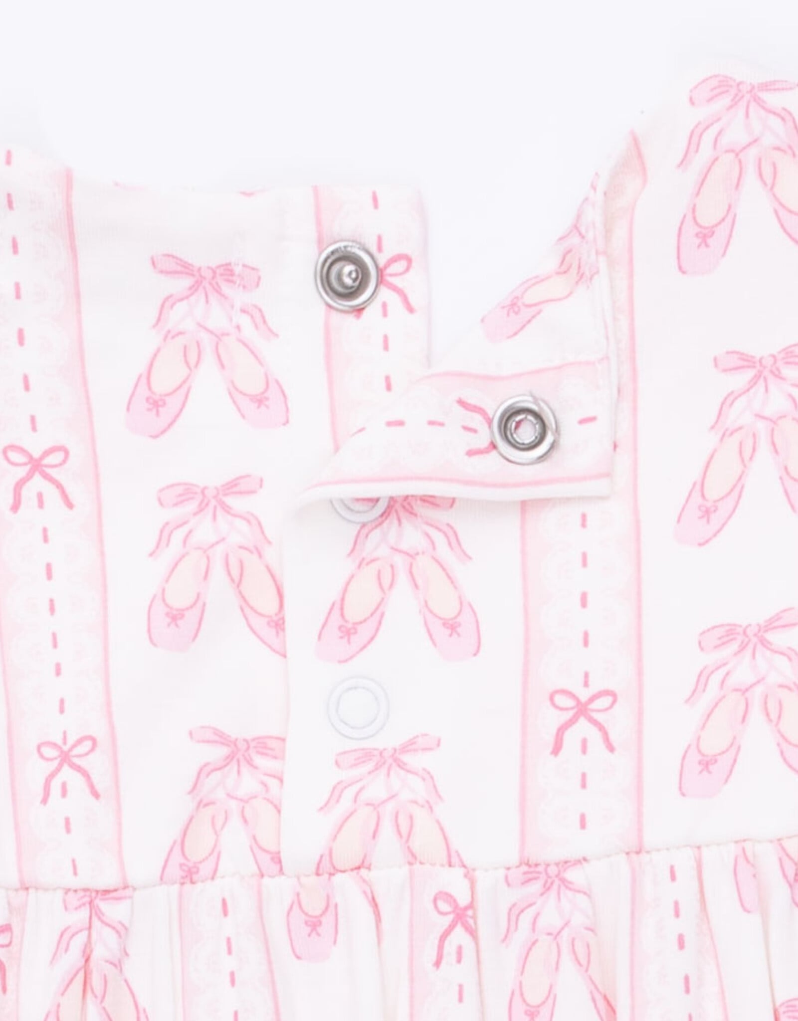 Angel Dear ADF26 Ballet Shoes Ribbon Stripe Ruffle Romper